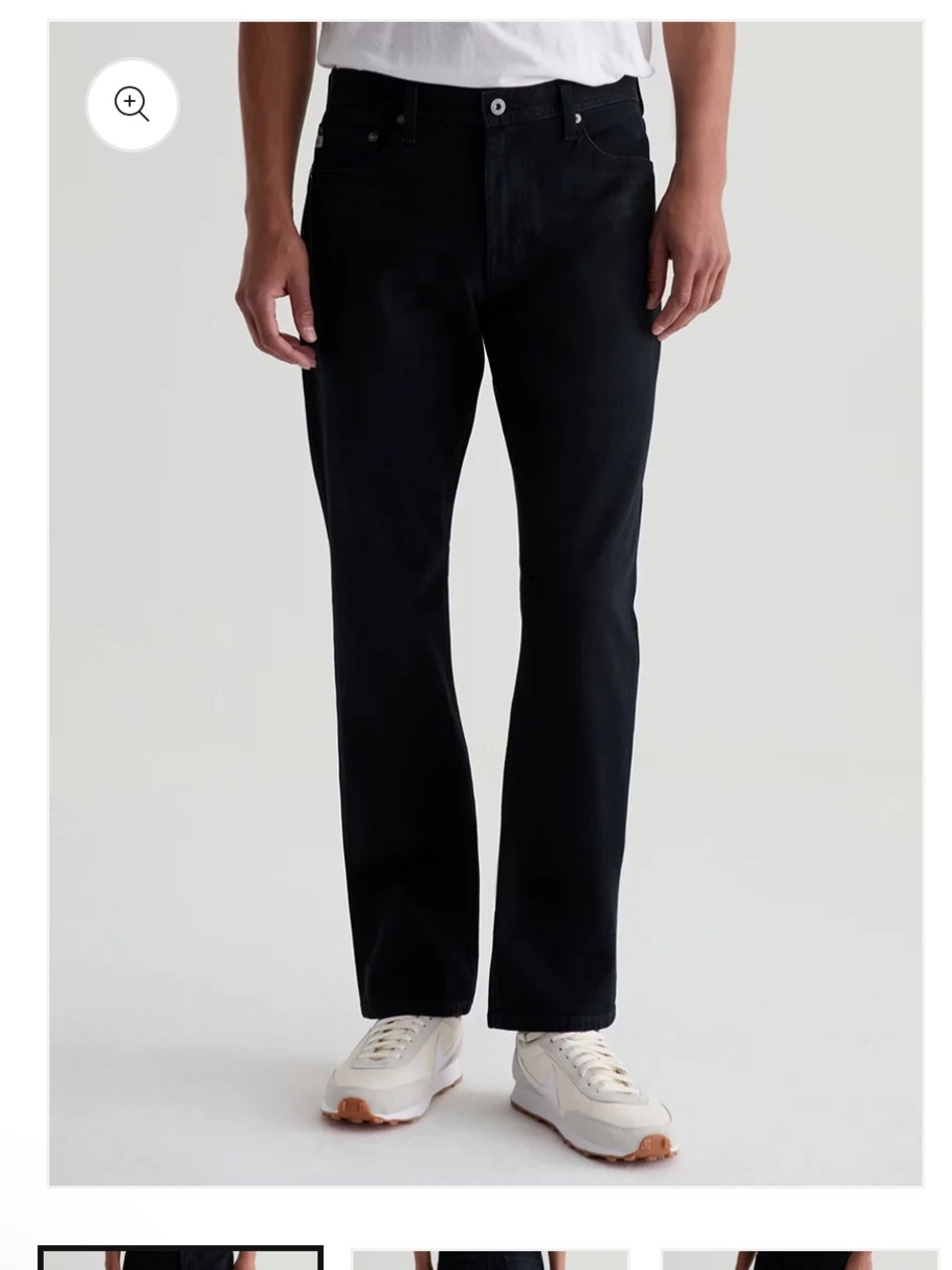 Ag Adriano Goldschmied Black The Graduate Tailored Straight Jeans Men’s 31x32